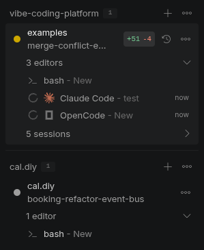 Agents sidebar in Hyperlane showing live status for each running agent